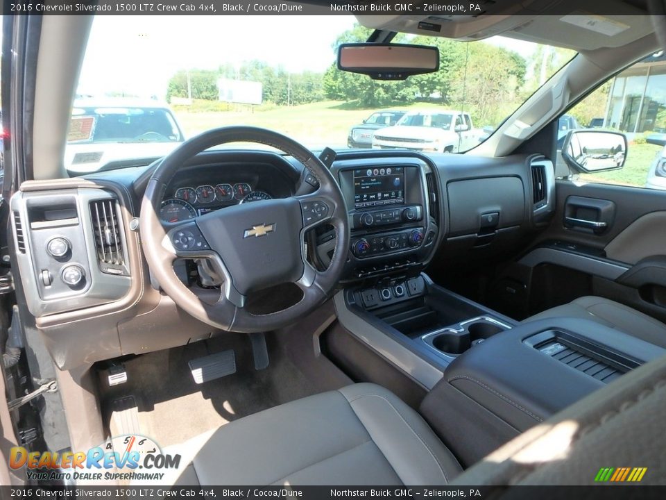 2016 Chevrolet Silverado 1500 LTZ Crew Cab 4x4 Black / Cocoa/Dune Photo #19