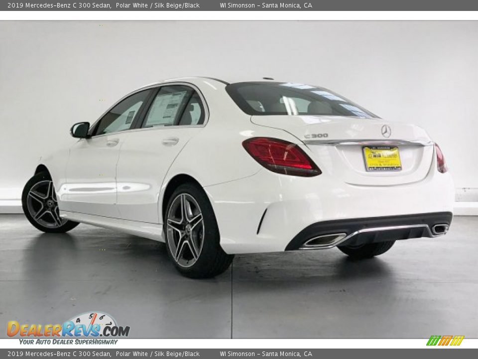 2019 Mercedes-Benz C 300 Sedan Polar White / Silk Beige/Black Photo #2