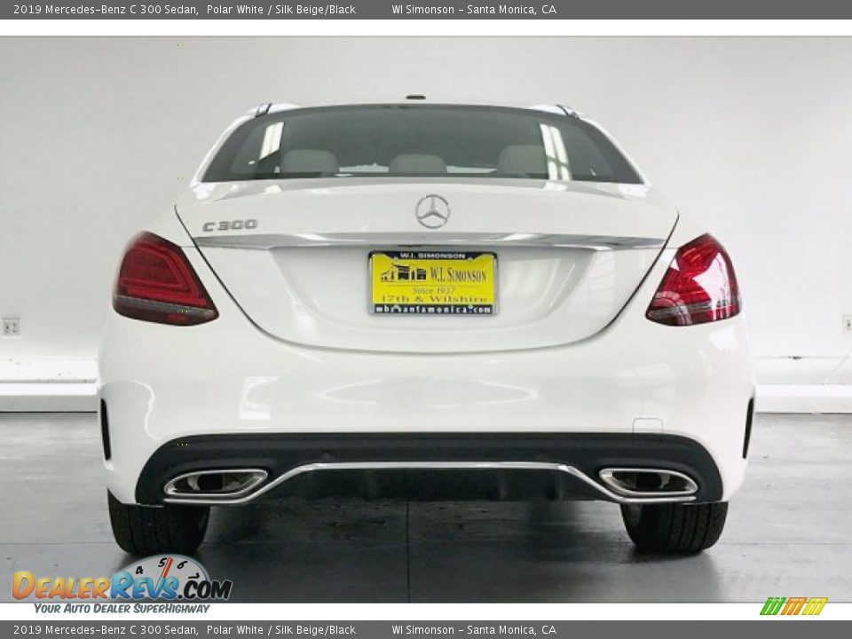 2019 Mercedes-Benz C 300 Sedan Polar White / Silk Beige/Black Photo #3