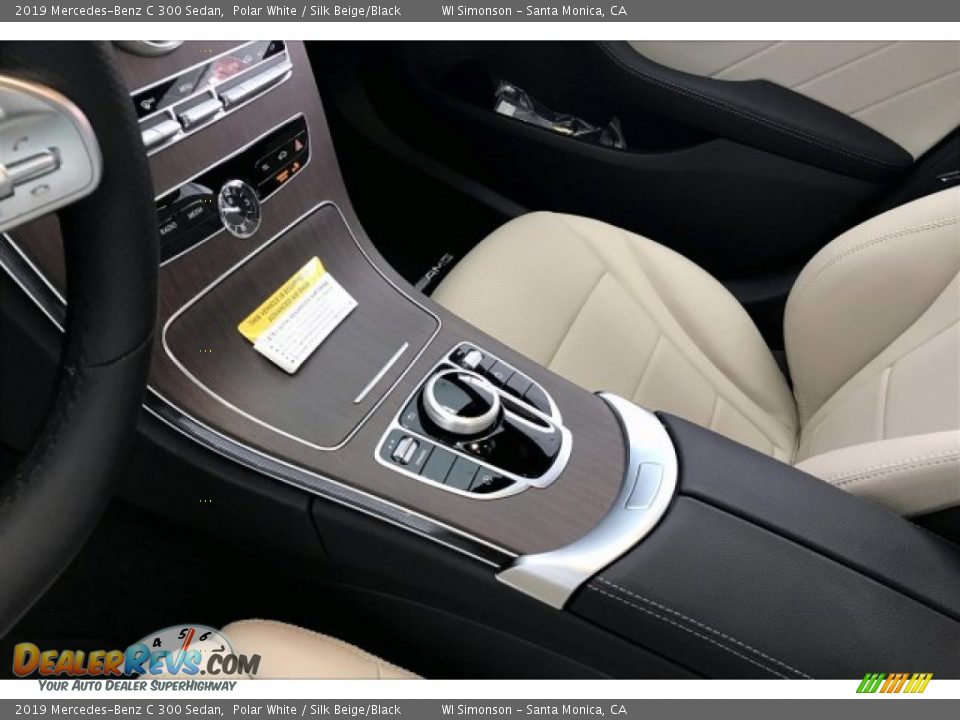 2019 Mercedes-Benz C 300 Sedan Polar White / Silk Beige/Black Photo #7