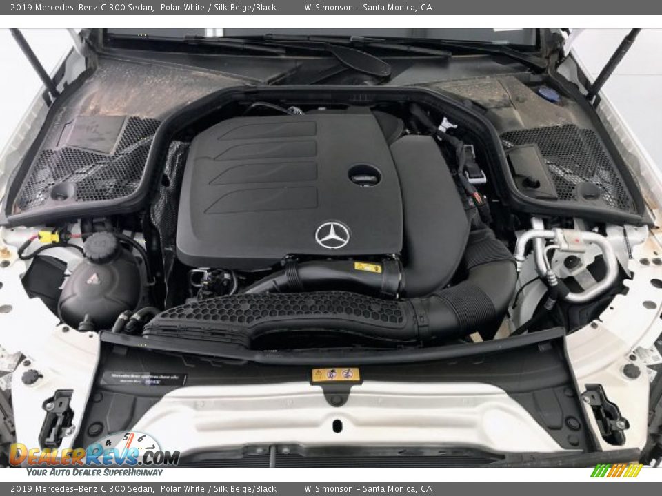 2019 Mercedes-Benz C 300 Sedan Polar White / Silk Beige/Black Photo #8
