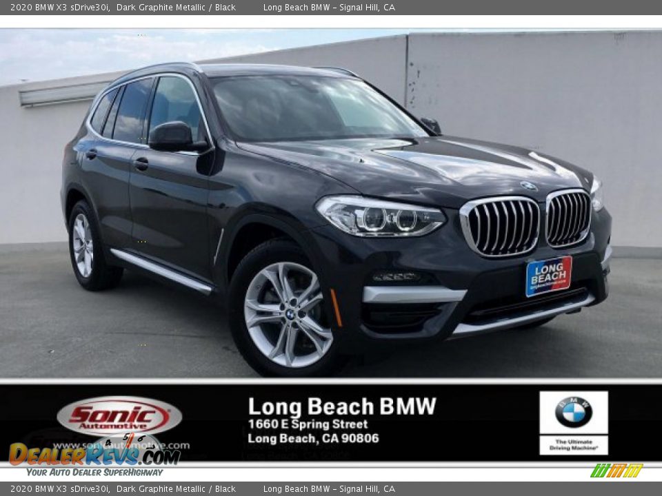 2020 BMW X3 sDrive30i Dark Graphite Metallic / Black Photo #1