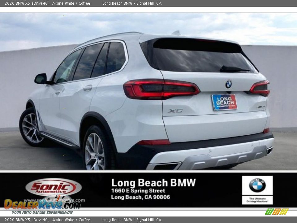 2020 BMW X5 sDrive40i Alpine White / Coffee Photo #2