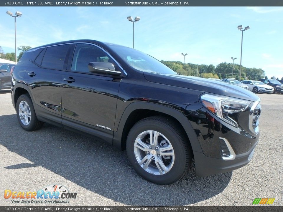 2020 GMC Terrain SLE AWD Ebony Twilight Metallic / Jet Black Photo #3