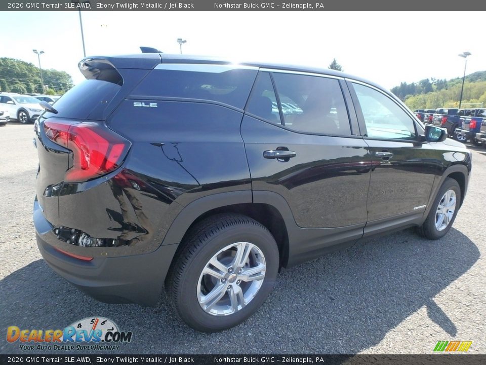 2020 GMC Terrain SLE AWD Ebony Twilight Metallic / Jet Black Photo #5