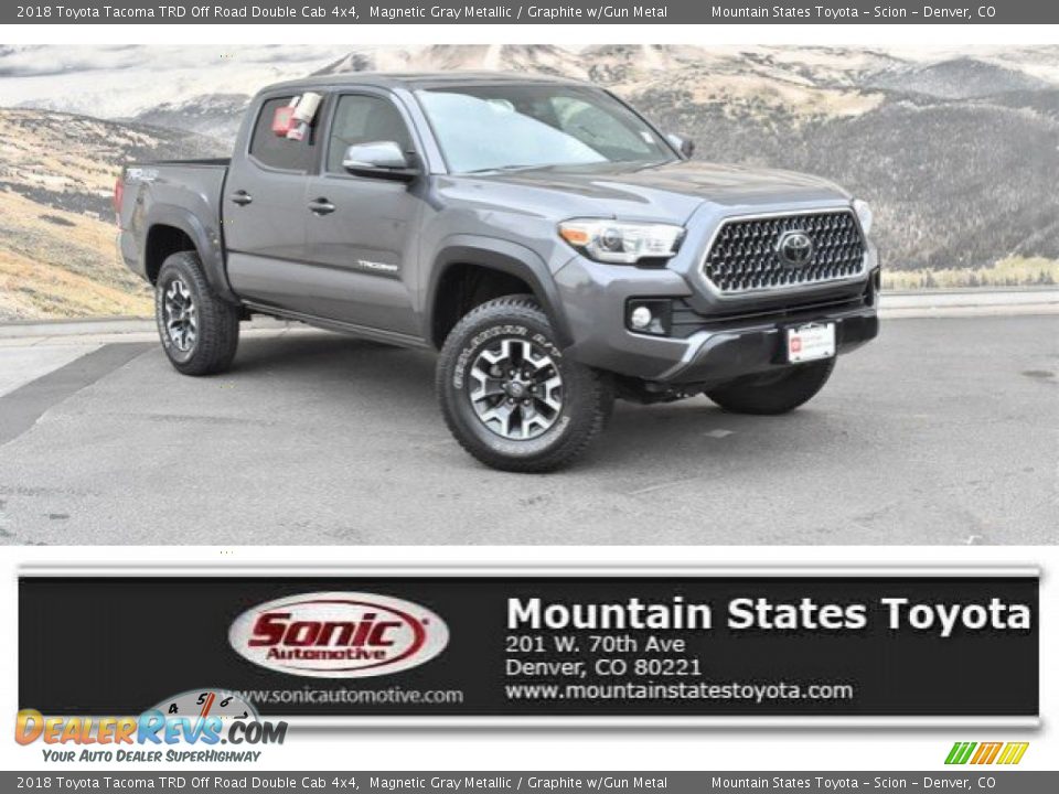 2018 Toyota Tacoma TRD Off Road Double Cab 4x4 Magnetic Gray Metallic / Graphite w/Gun Metal Photo #1