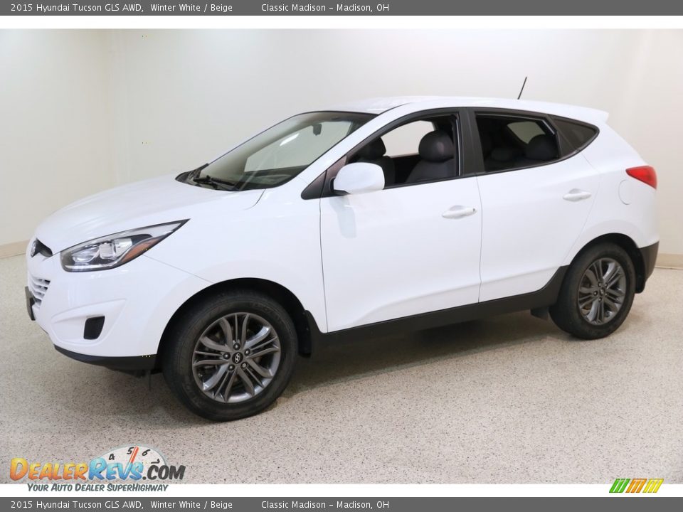 2015 Hyundai Tucson GLS AWD Winter White / Beige Photo #3