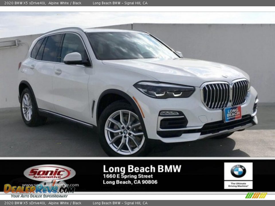 2020 BMW X5 sDrive40i Alpine White / Black Photo #1