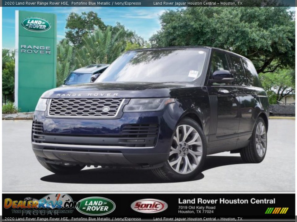 2020 Land Rover Range Rover HSE Portofino Blue Metallic / Ivory/Espresso Photo #1