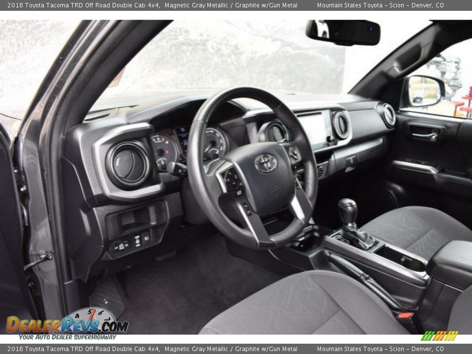 2018 Toyota Tacoma TRD Off Road Double Cab 4x4 Magnetic Gray Metallic / Graphite w/Gun Metal Photo #10