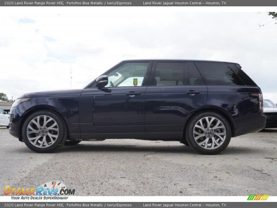 2020 Land Rover Range Rover HSE Portofino Blue Metallic / Ivory/Espresso Photo #4