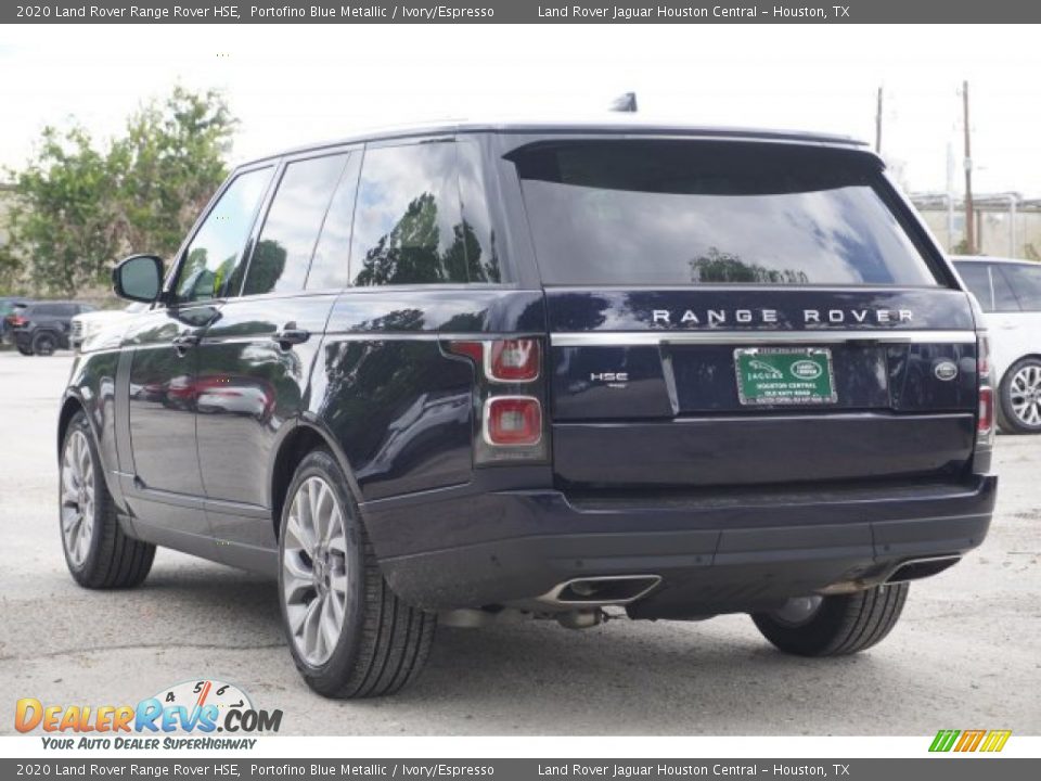 2020 Land Rover Range Rover HSE Portofino Blue Metallic / Ivory/Espresso Photo #7
