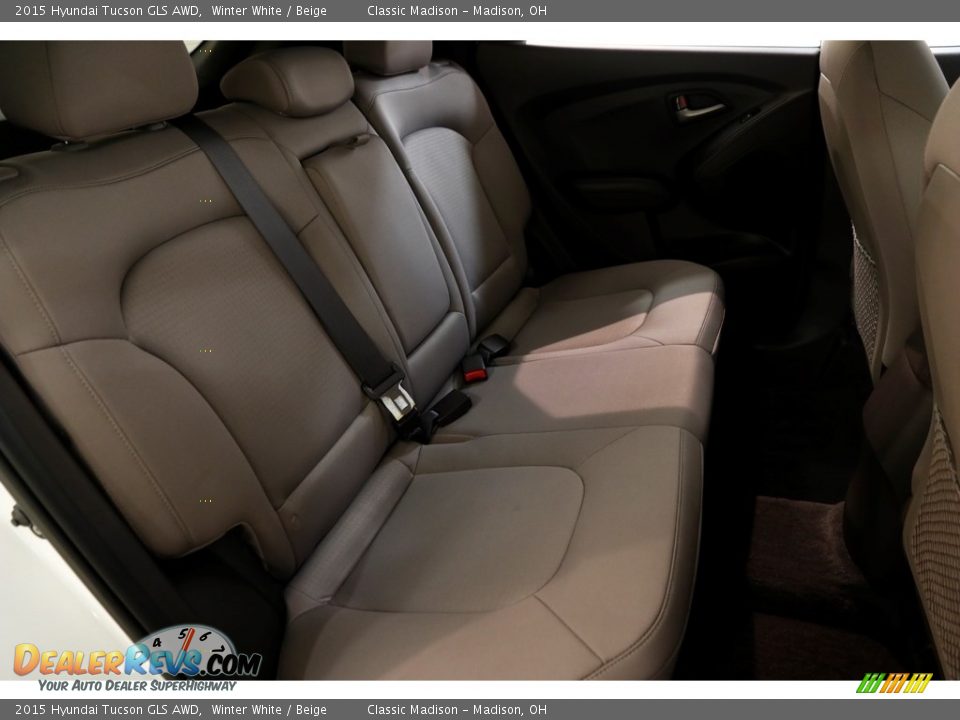 2015 Hyundai Tucson GLS AWD Winter White / Beige Photo #13