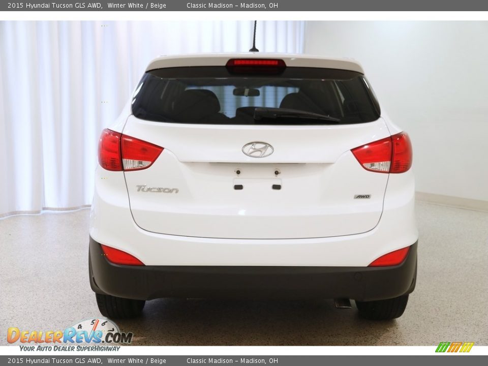 2015 Hyundai Tucson GLS AWD Winter White / Beige Photo #15