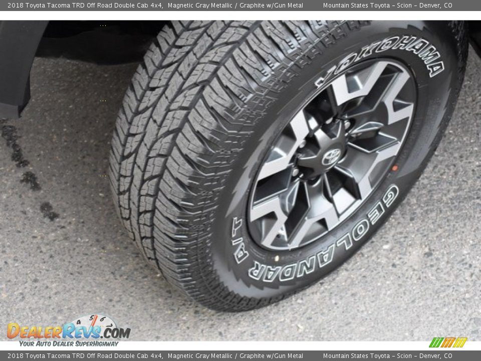 2018 Toyota Tacoma TRD Off Road Double Cab 4x4 Magnetic Gray Metallic / Graphite w/Gun Metal Photo #28