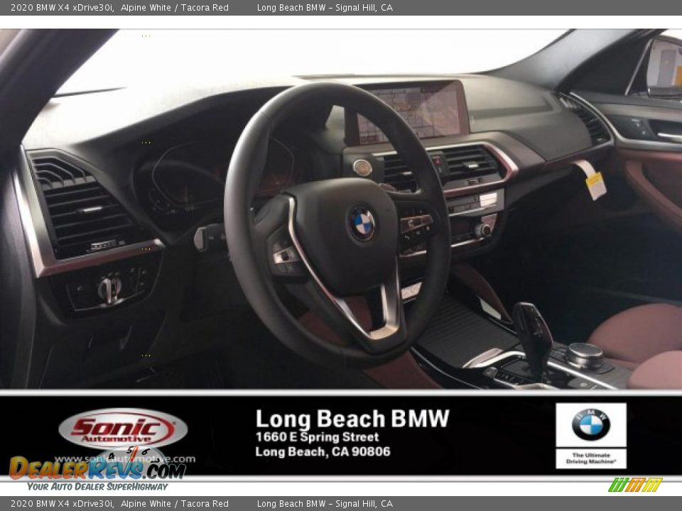 2020 BMW X4 xDrive30i Alpine White / Tacora Red Photo #4