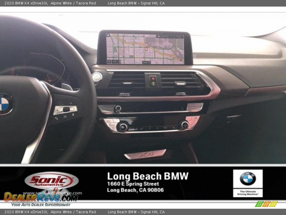 2020 BMW X4 xDrive30i Alpine White / Tacora Red Photo #5