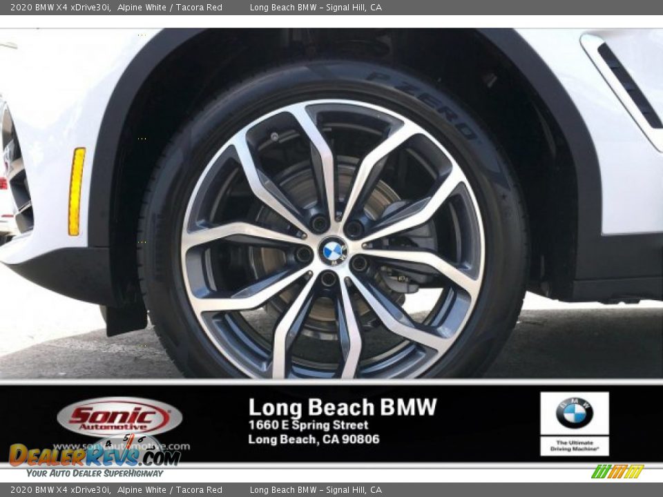 2020 BMW X4 xDrive30i Alpine White / Tacora Red Photo #9