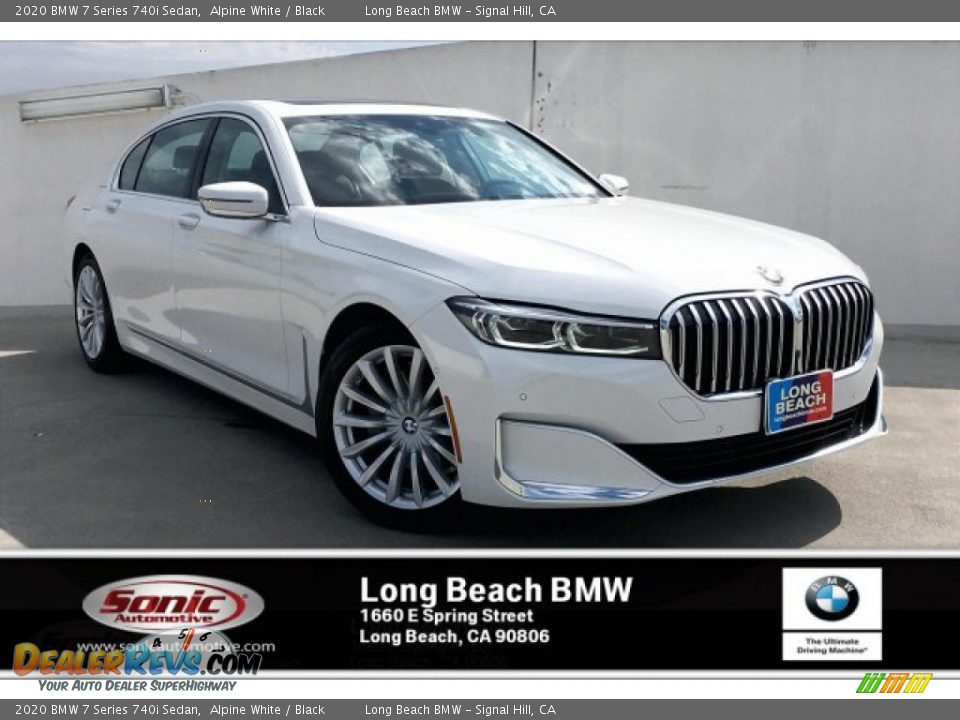 2020 BMW 7 Series 740i Sedan Alpine White / Black Photo #1