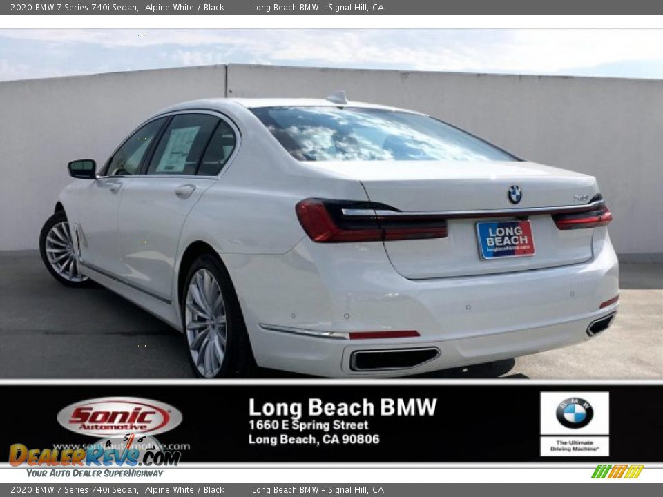 2020 BMW 7 Series 740i Sedan Alpine White / Black Photo #2