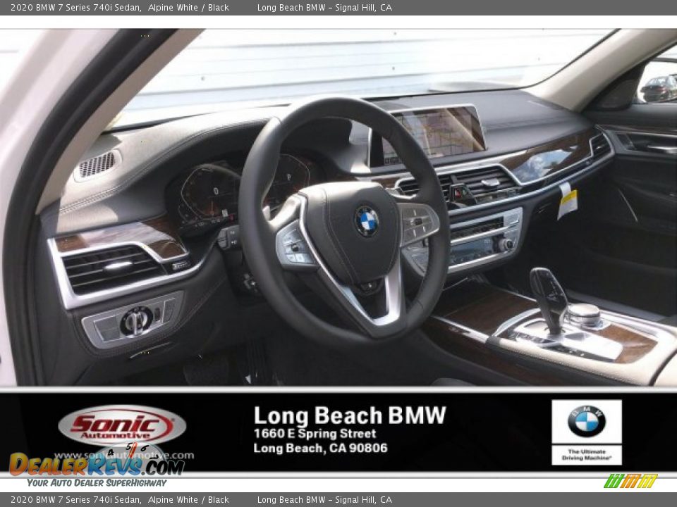 2020 BMW 7 Series 740i Sedan Alpine White / Black Photo #4