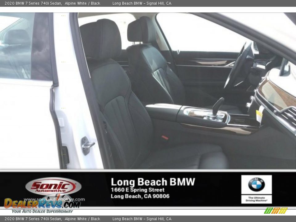 2020 BMW 7 Series 740i Sedan Alpine White / Black Photo #7