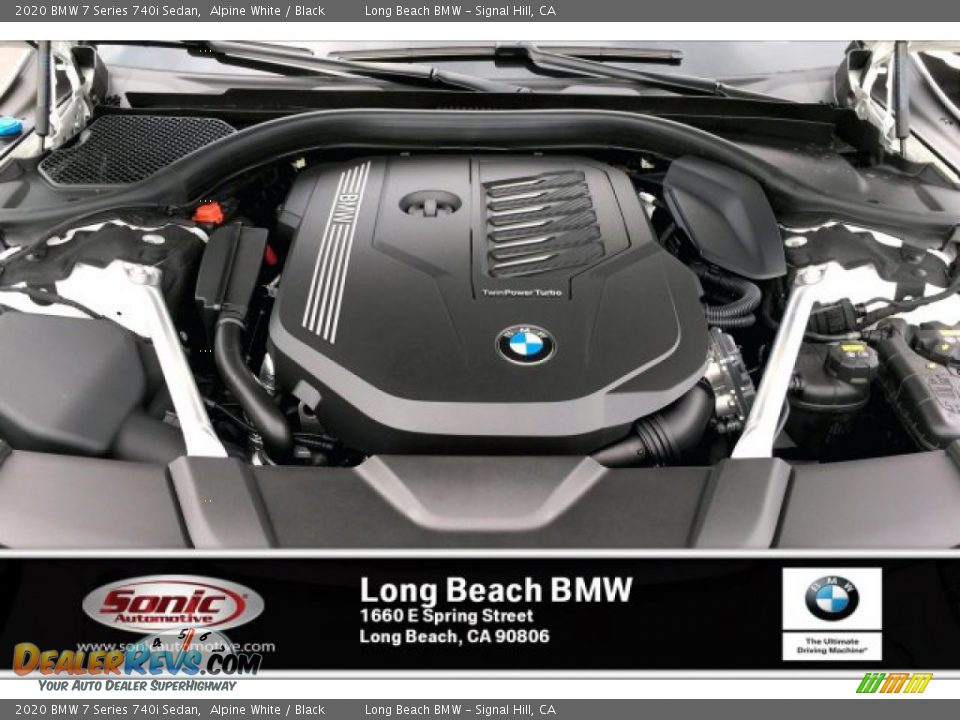 2020 BMW 7 Series 740i Sedan Alpine White / Black Photo #8