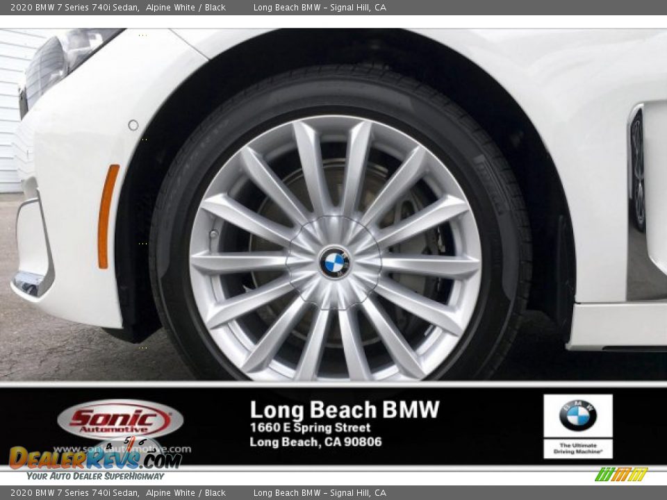 2020 BMW 7 Series 740i Sedan Alpine White / Black Photo #9