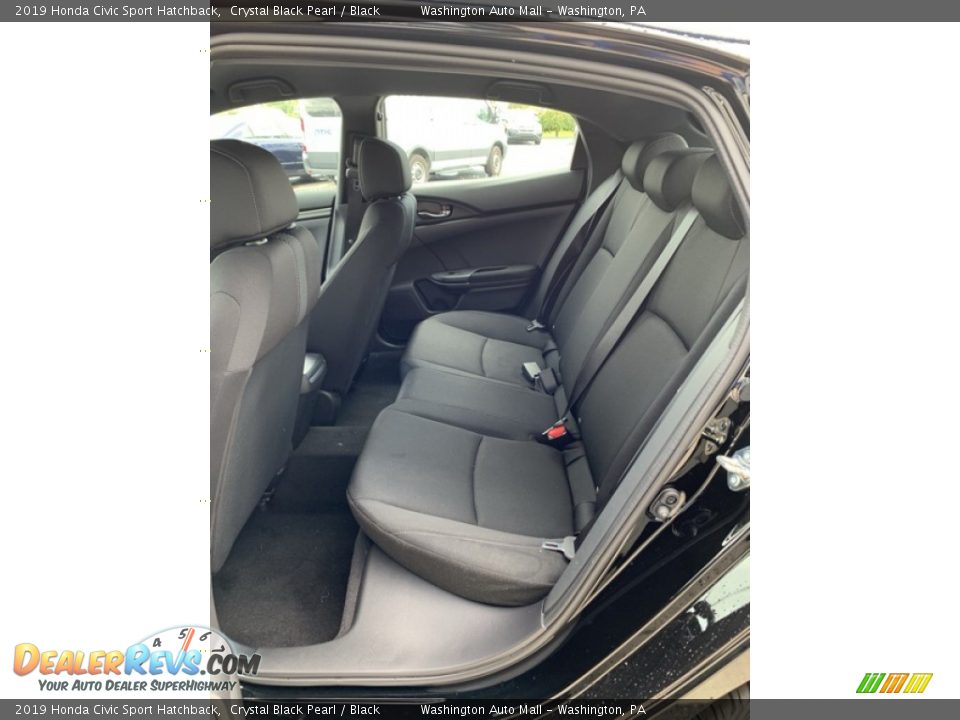 2019 Honda Civic Sport Hatchback Crystal Black Pearl / Black Photo #19
