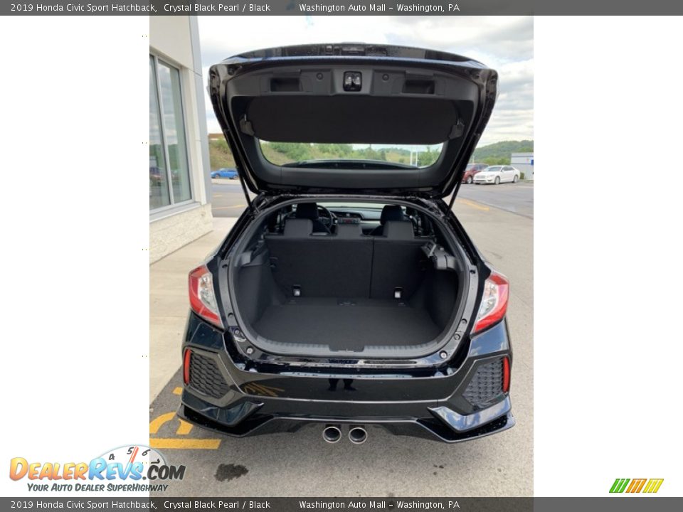 2019 Honda Civic Sport Hatchback Crystal Black Pearl / Black Photo #20