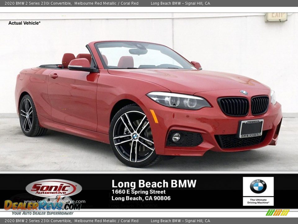 2020 BMW 2 Series 230i Convertible Melbourne Red Metallic / Coral Red Photo #1