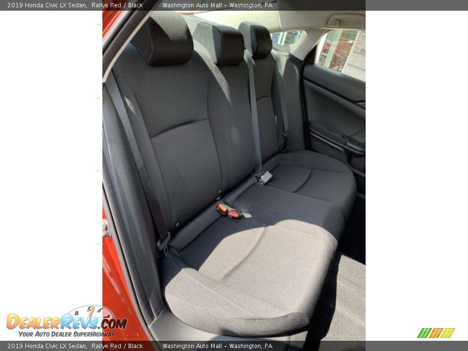 2019 Honda Civic LX Sedan Rallye Red / Black Photo #22