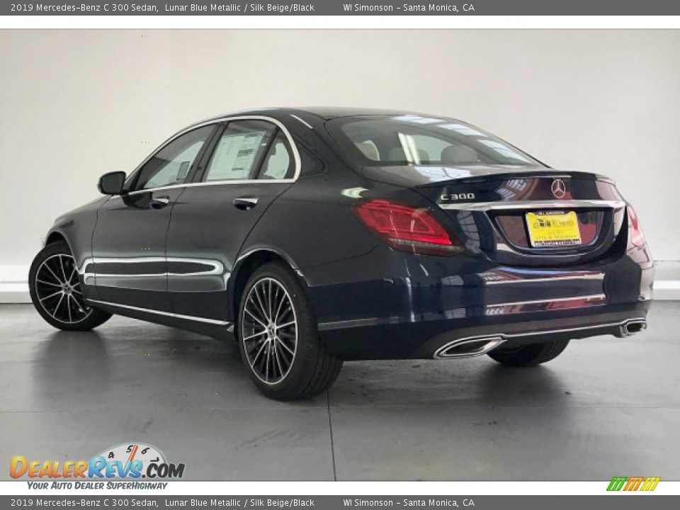 2019 Mercedes-Benz C 300 Sedan Lunar Blue Metallic / Silk Beige/Black Photo #2