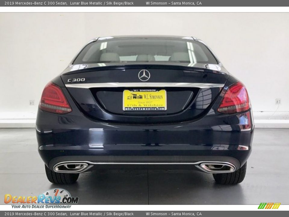 2019 Mercedes-Benz C 300 Sedan Lunar Blue Metallic / Silk Beige/Black Photo #3