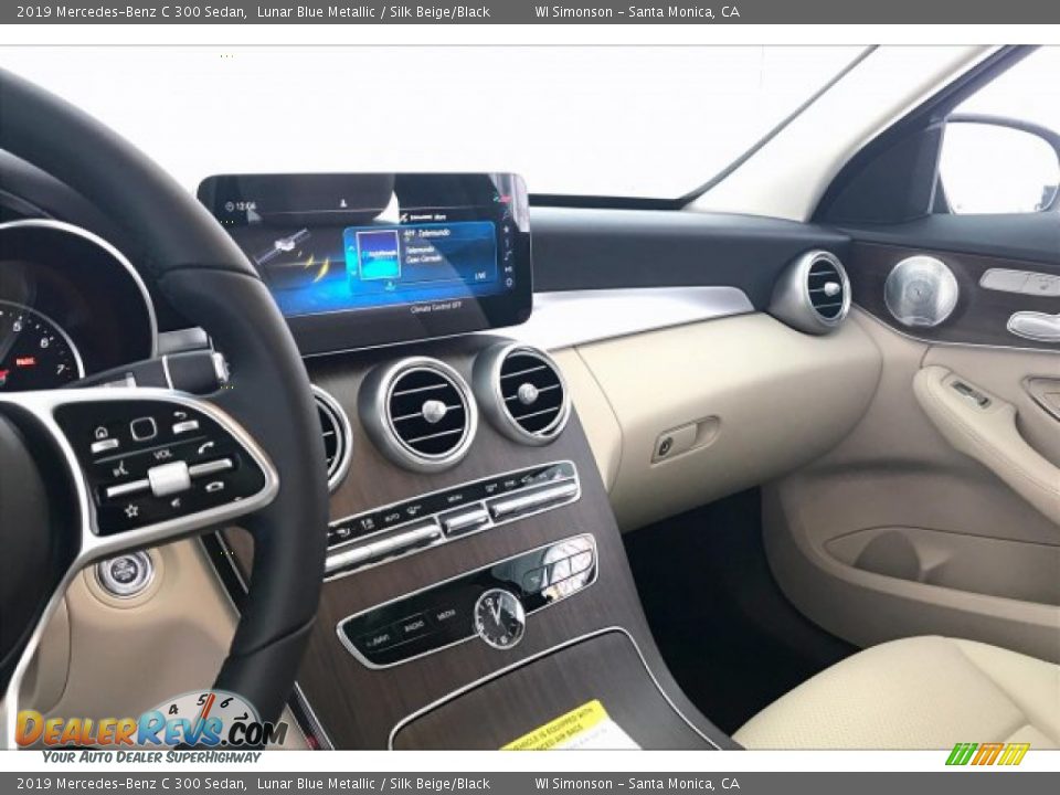 2019 Mercedes-Benz C 300 Sedan Lunar Blue Metallic / Silk Beige/Black Photo #6