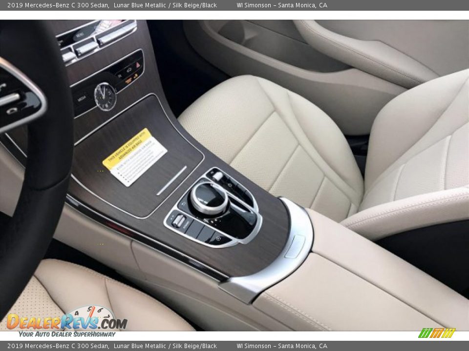 2019 Mercedes-Benz C 300 Sedan Lunar Blue Metallic / Silk Beige/Black Photo #7