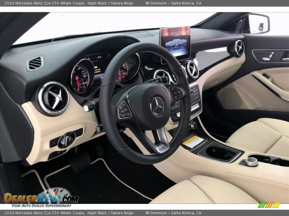 Sahara Beige Interior - 2019 Mercedes-Benz CLA 250 4Matic Coupe Photo #4