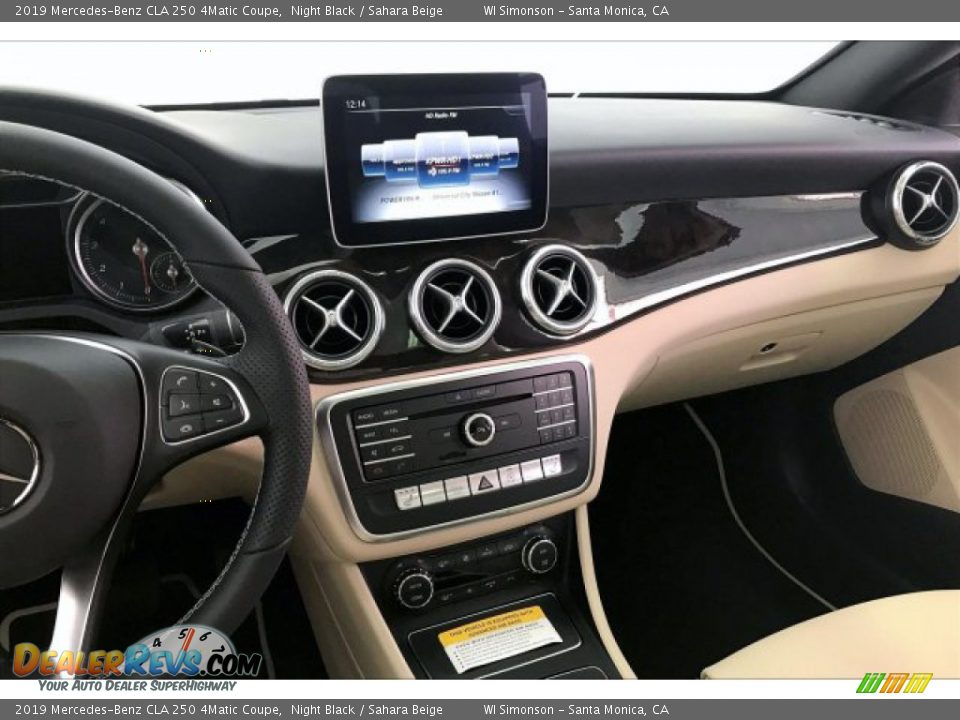 Dashboard of 2019 Mercedes-Benz CLA 250 4Matic Coupe Photo #6