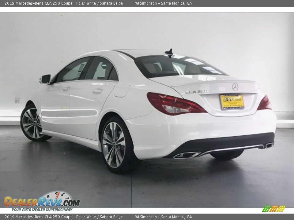 2019 Mercedes-Benz CLA 250 Coupe Polar White / Sahara Beige Photo #2