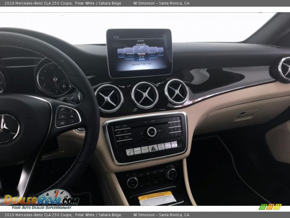 2019 Mercedes-Benz CLA 250 Coupe Polar White / Sahara Beige Photo #6