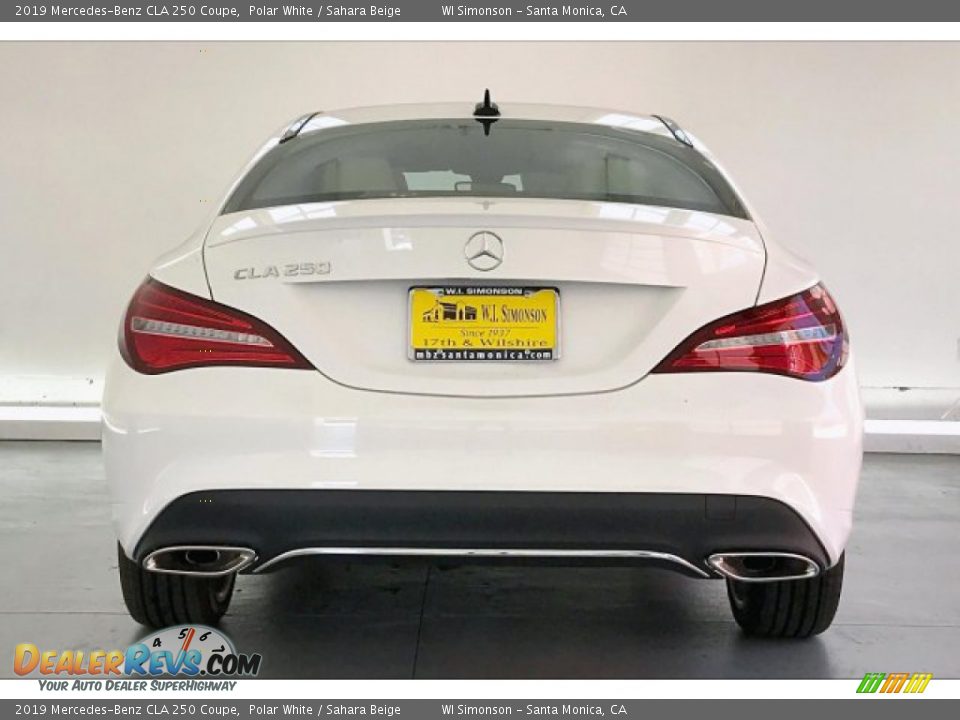 2019 Mercedes-Benz CLA 250 Coupe Polar White / Sahara Beige Photo #3