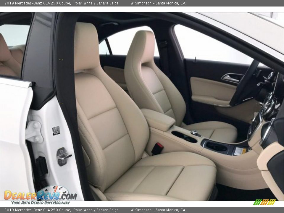 2019 Mercedes-Benz CLA 250 Coupe Polar White / Sahara Beige Photo #5