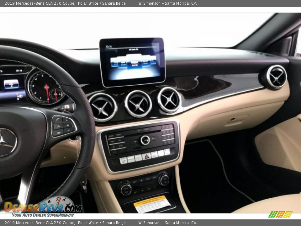 2019 Mercedes-Benz CLA 250 Coupe Polar White / Sahara Beige Photo #6