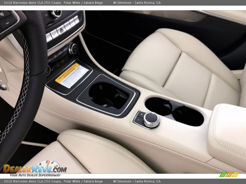 2019 Mercedes-Benz CLA 250 Coupe Polar White / Sahara Beige Photo #7