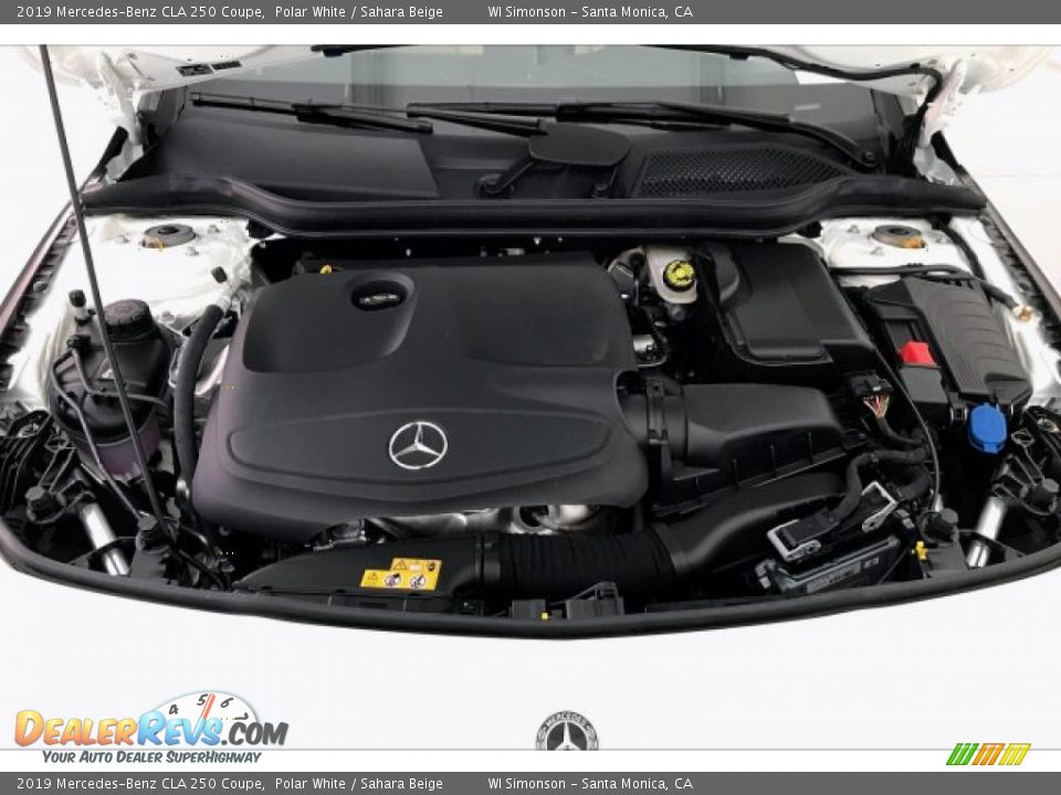 2019 Mercedes-Benz CLA 250 Coupe Polar White / Sahara Beige Photo #8
