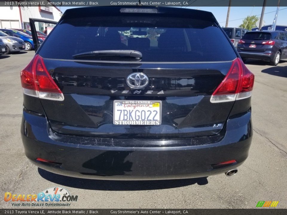 2013 Toyota Venza LE Attitude Black Metallic / Black Photo #4