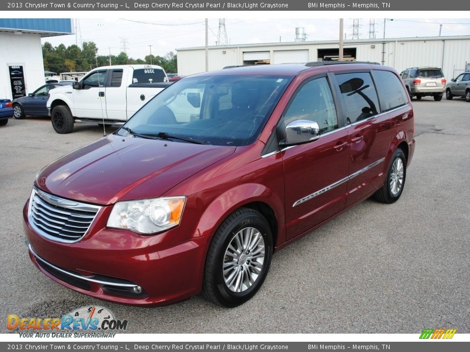 2013 Chrysler Town & Country Touring - L Deep Cherry Red Crystal Pearl / Black/Light Graystone Photo #1