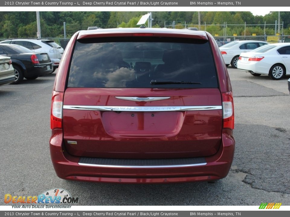 2013 Chrysler Town & Country Touring - L Deep Cherry Red Crystal Pearl / Black/Light Graystone Photo #4