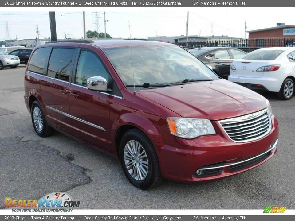 2013 Chrysler Town & Country Touring - L Deep Cherry Red Crystal Pearl / Black/Light Graystone Photo #7
