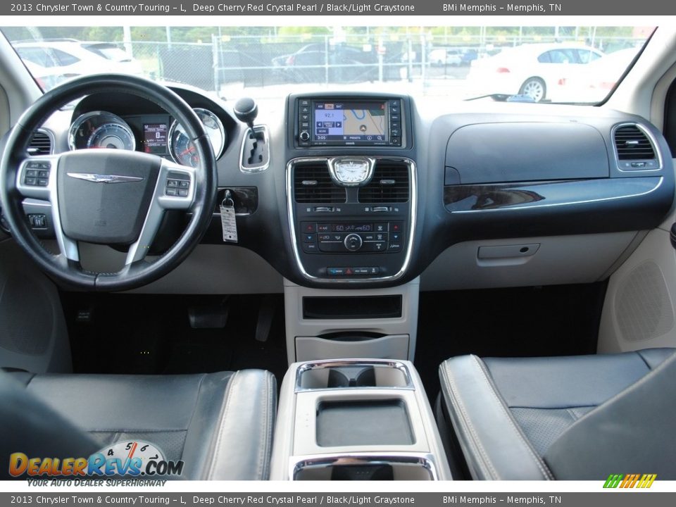 2013 Chrysler Town & Country Touring - L Deep Cherry Red Crystal Pearl / Black/Light Graystone Photo #9